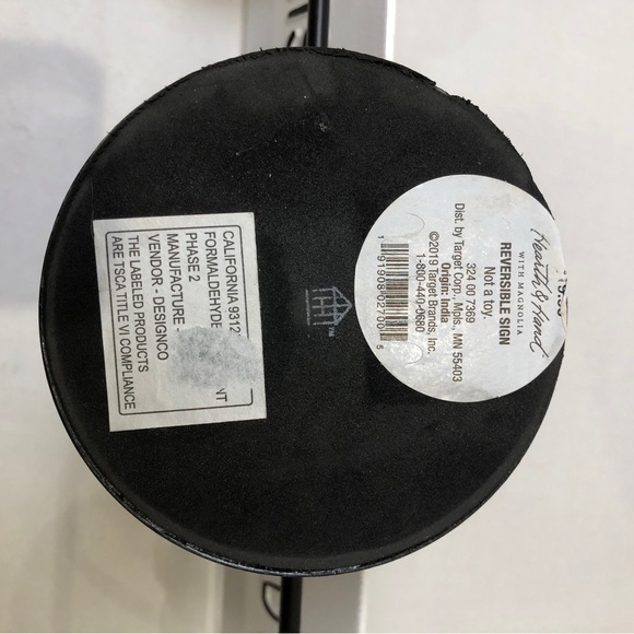 HEARTH & HAND “Hello There” “Miss You Already” Reversible Metal Sign - Picture 4 of 4